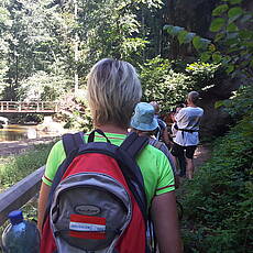 Point culminant naturel Klamschlucht (chemin vers le château de Clam)