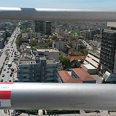 Pristina (view from the bell tower of the Mother Teresa Cathedral)