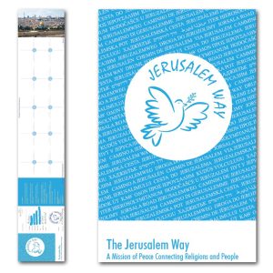 Pilgerpass + 30 JERUSALEM WAY Aufkleber + 3 Folder mit Landkarte (dreisprachig)